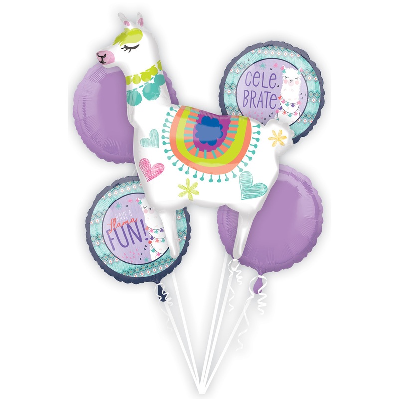 Llama fun balloon bouquet