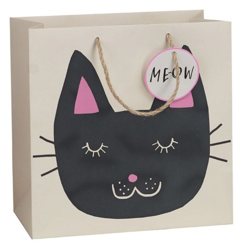 Meow Cat gift bag 33cm x 26cm