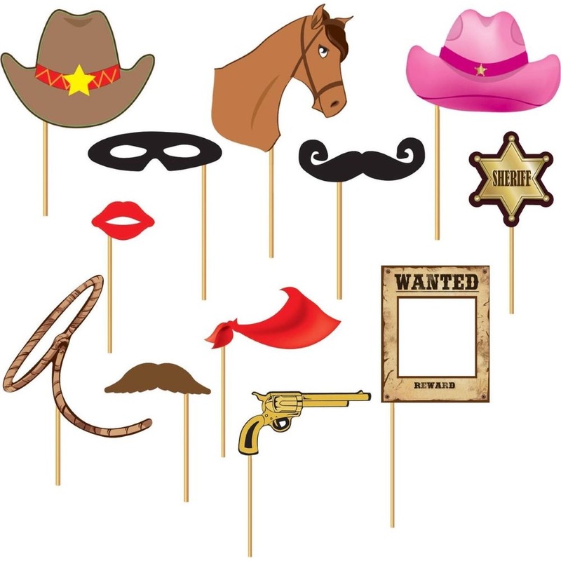 Photo props Wild West 12 pieces