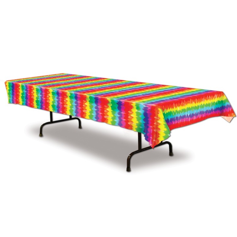 Rainbow hippie tablecloth 137 x 274cm