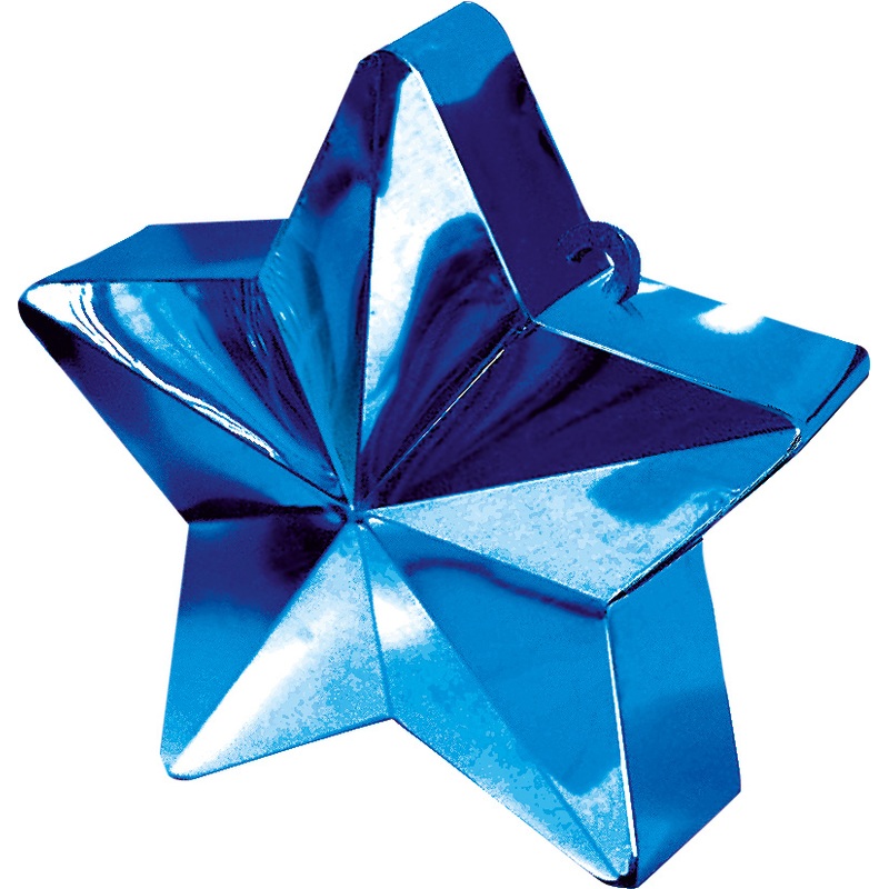 Star balloon weight in blue