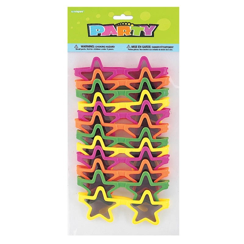 Stylish star sunglasses 12 pack
