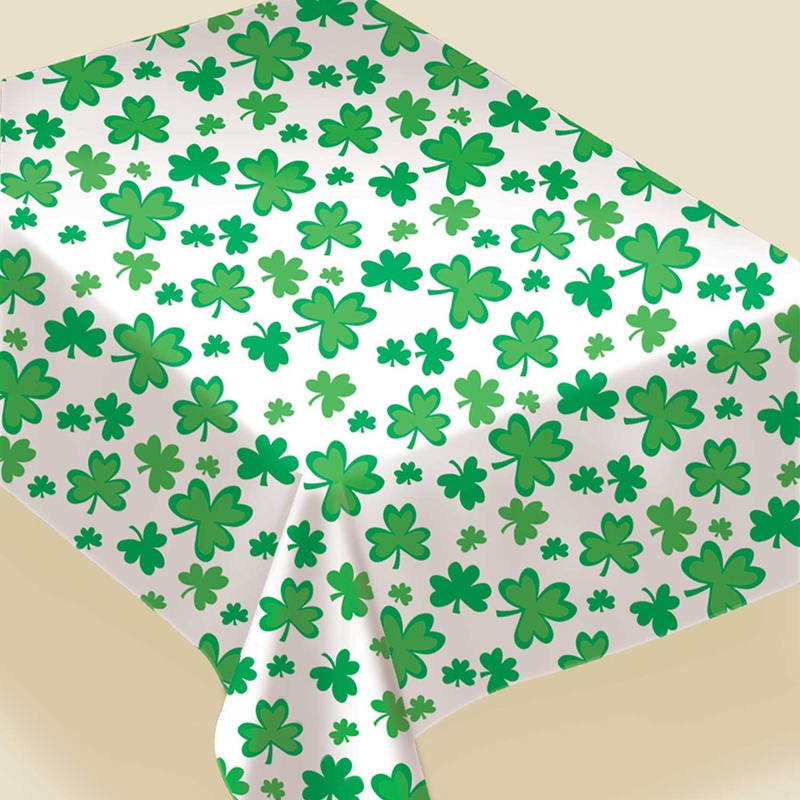 Vinyl clover tablecloth