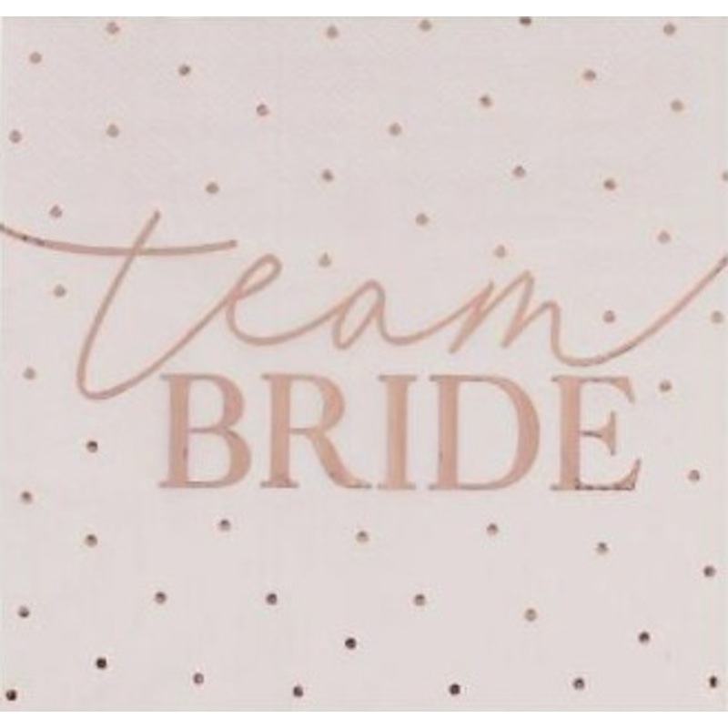 16 JGA Night Team Bride napkins 33cm