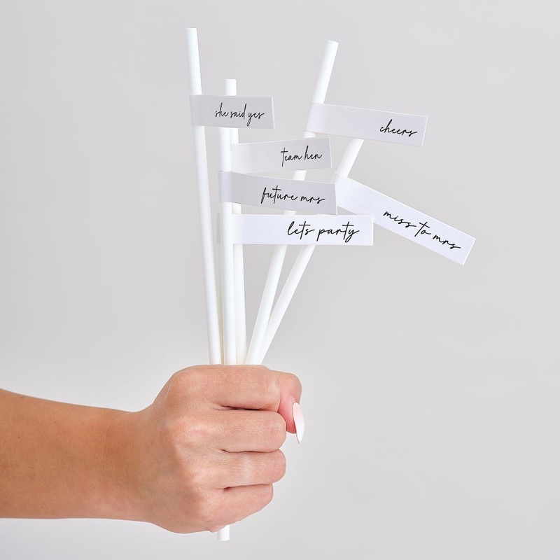 16 JGA party straws