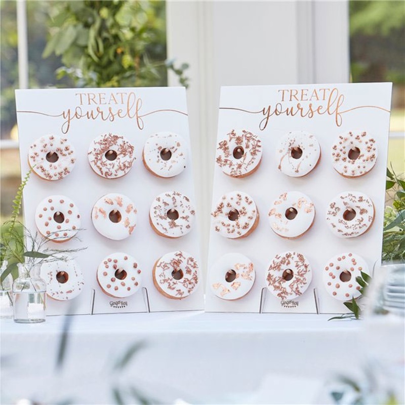 2 donut stands white-rose gold