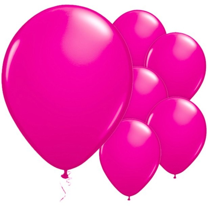 25 fuchsia balloons Passion 28cm
