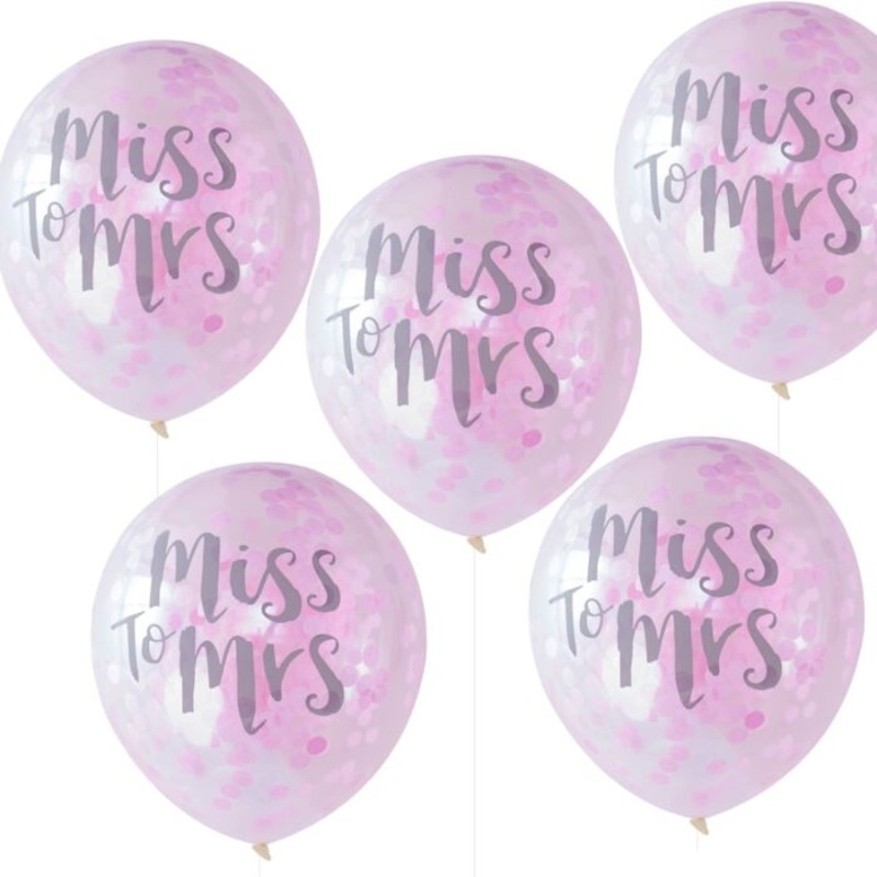 5 Beauty JGA balloons 30cm