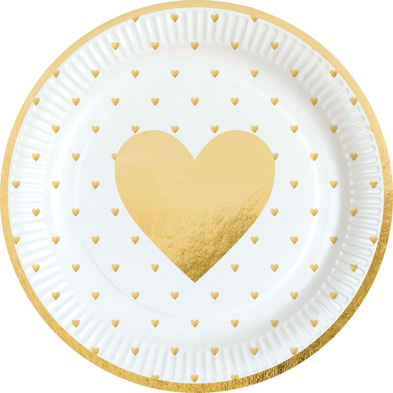 8 Little love paper plates 23cm