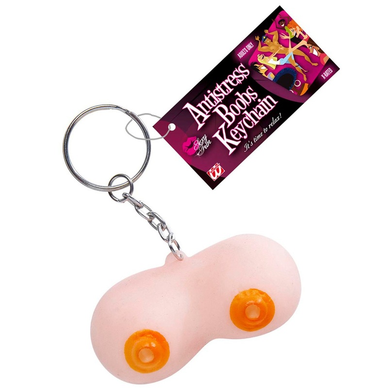 Atomic bosom key chain joke article