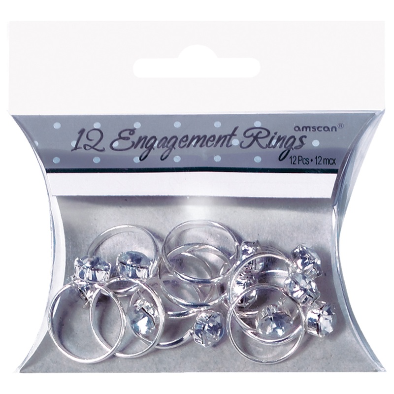 Diamond ring scattered decoration, 12 pieces