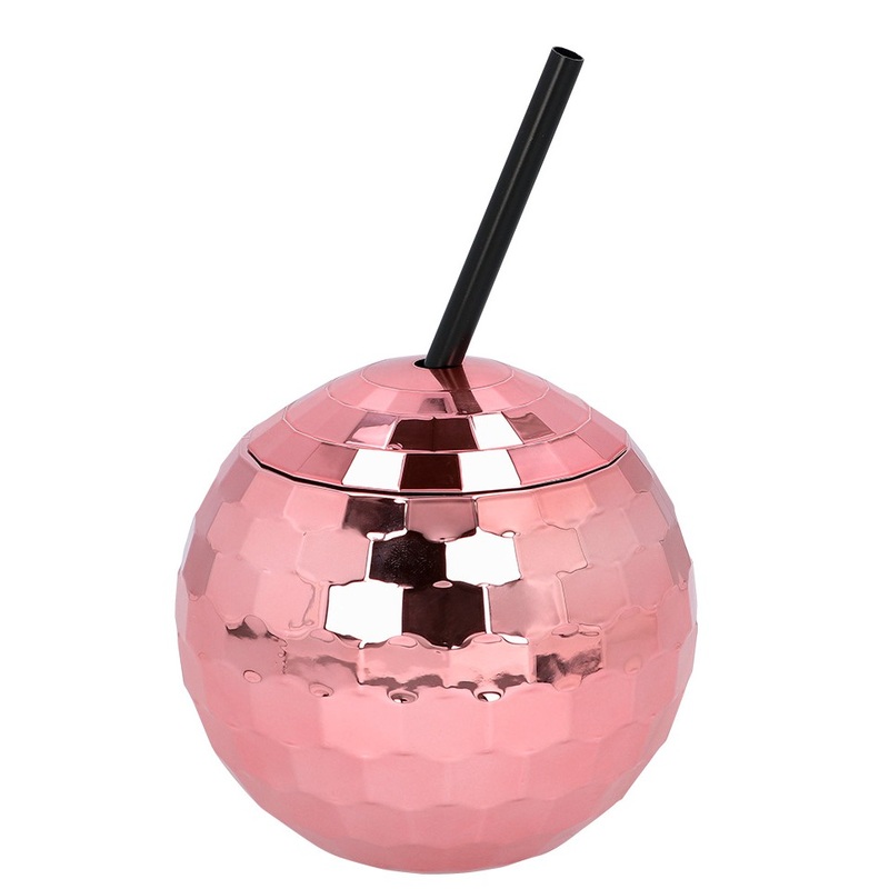 Disco ball cup pink 600ml