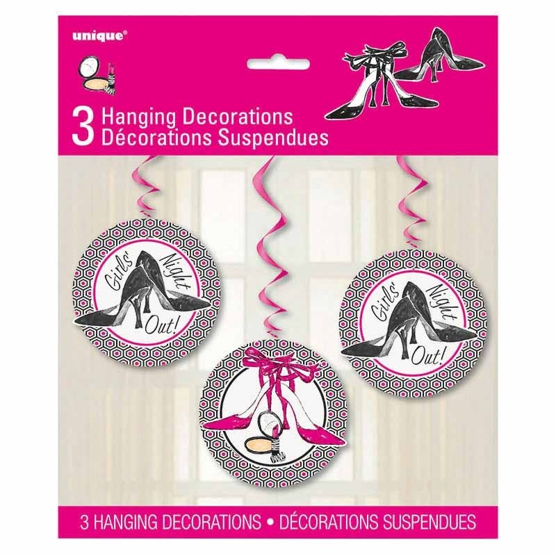 Girls Night Out swirl hanging decoration