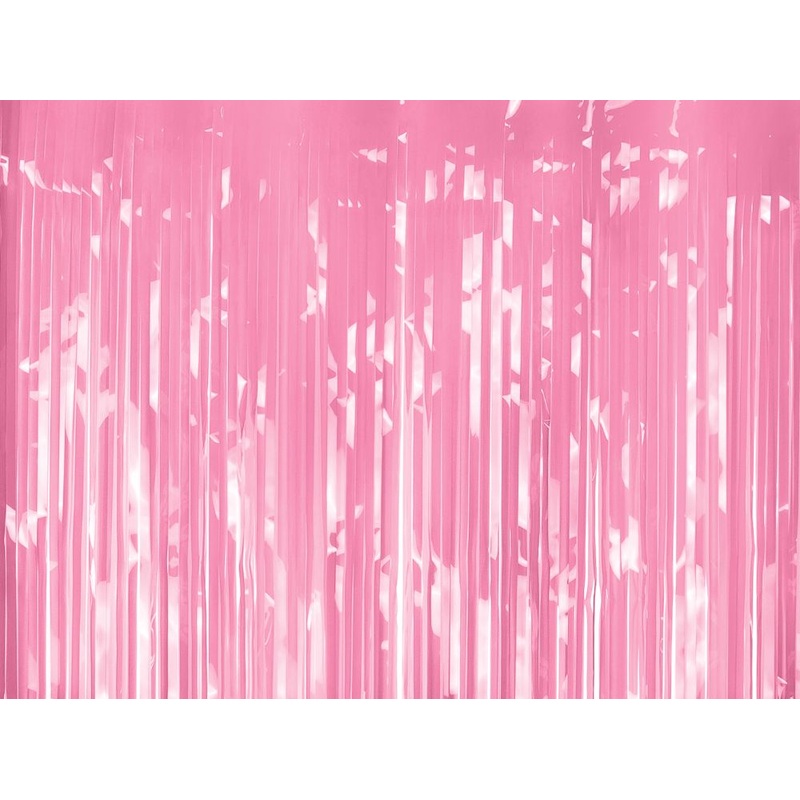Pink party curtain 2x1m