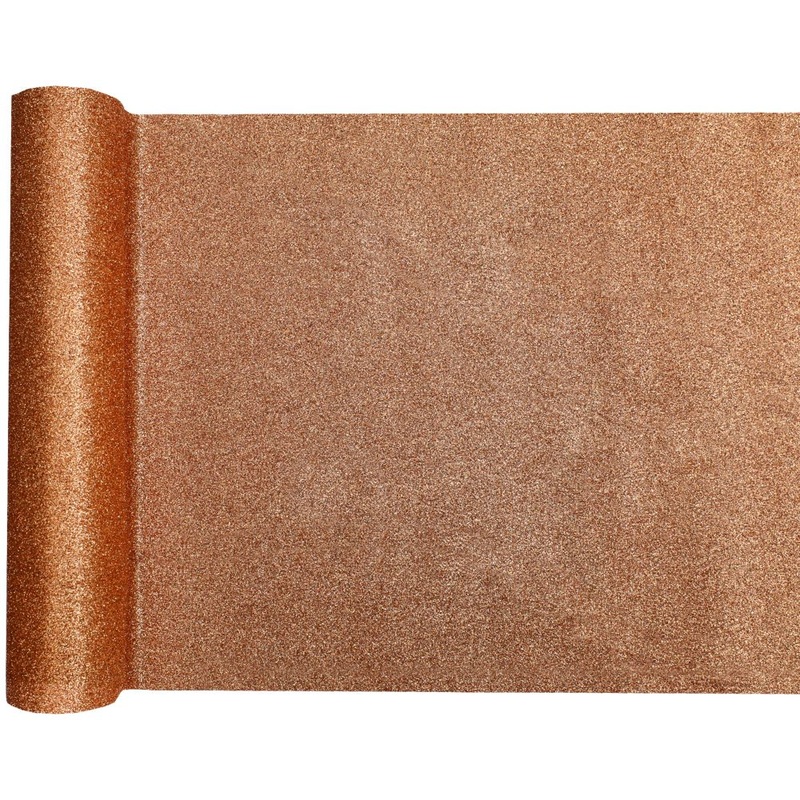 Rose gold glitter table runner 3m