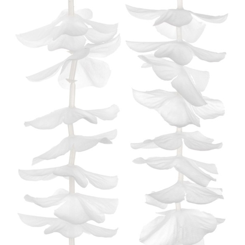 White flowers waterfall hanger 1,8m