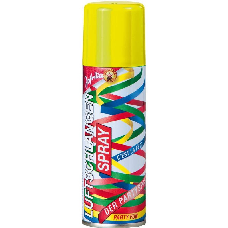 Yellow streamer spray