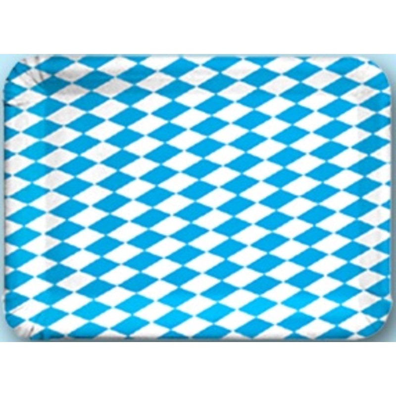 10 square Oktoberfest Gaudi paper plates