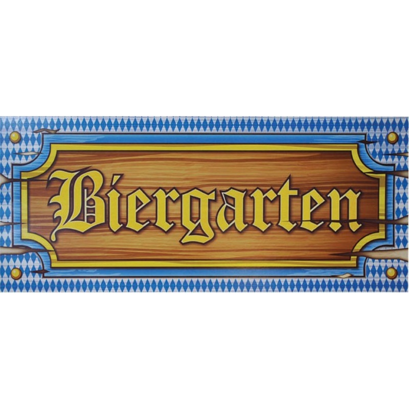 2 beer garden Oktoberfest cardboard signs