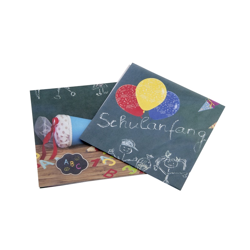 20 back to school napkins 33cm