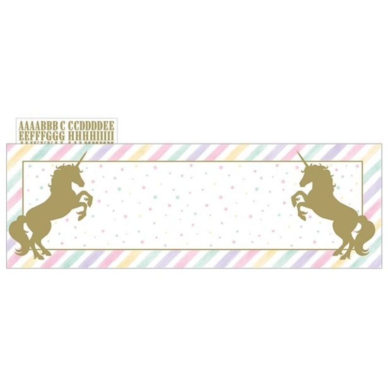 DIY Golden Unicorn Banner 1.5m