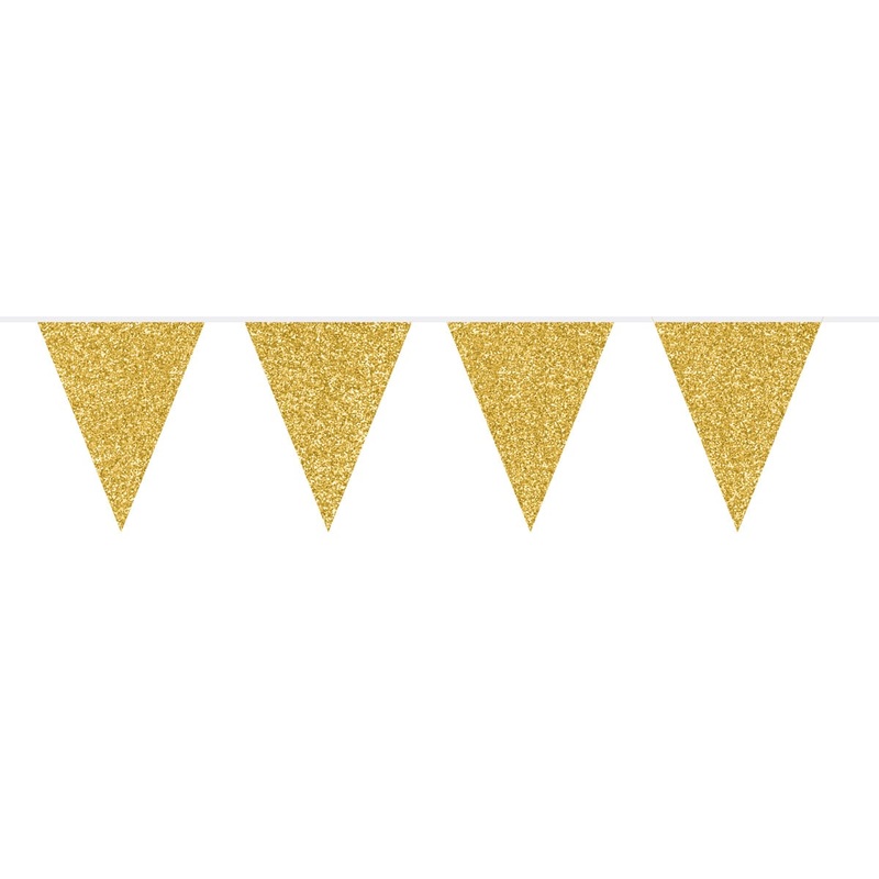 Glitter Pennant Chain Gold 6m