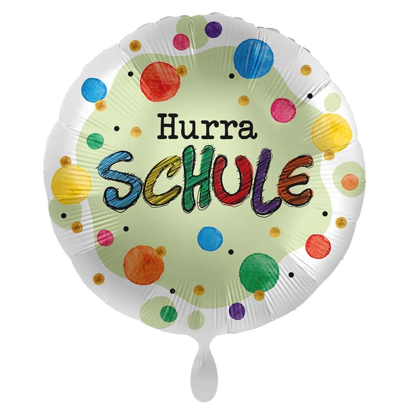 Hooray school satin foil balloon 45cm