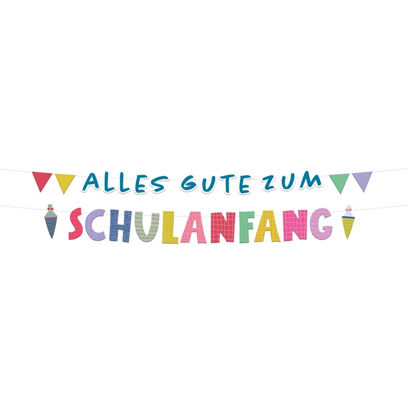 Letter garland back to school 150 cm x 14 cm