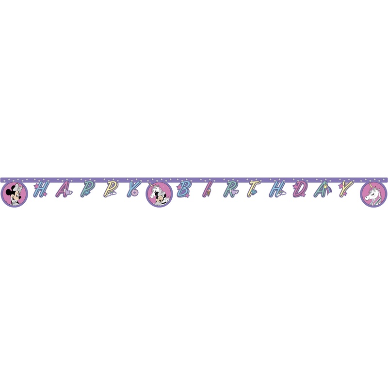 Minnie Mouse unicorn garland 2m