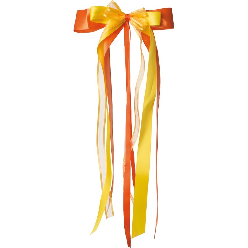 Shoulder bag ribbon orange-yellow 23 x 50cm