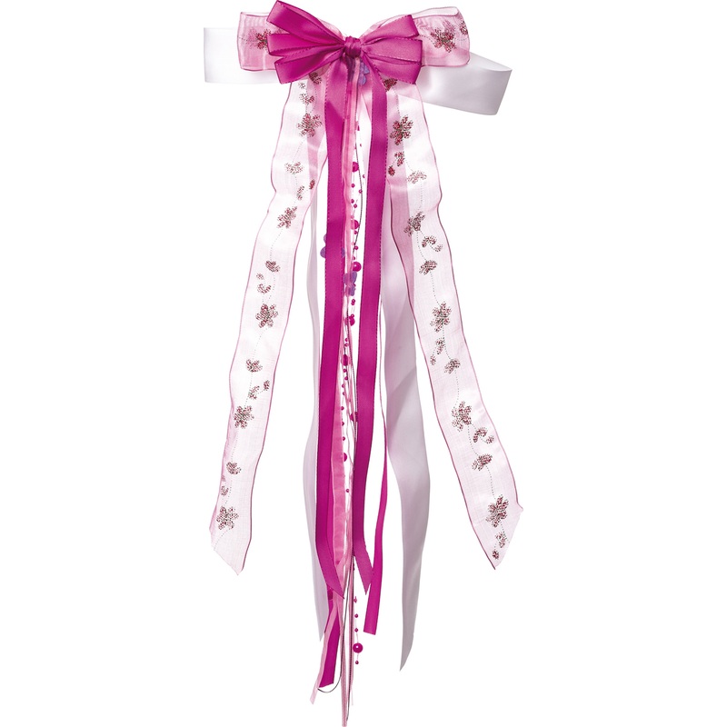 Shoulder bag ribbon pink-pink 23 x 50cm