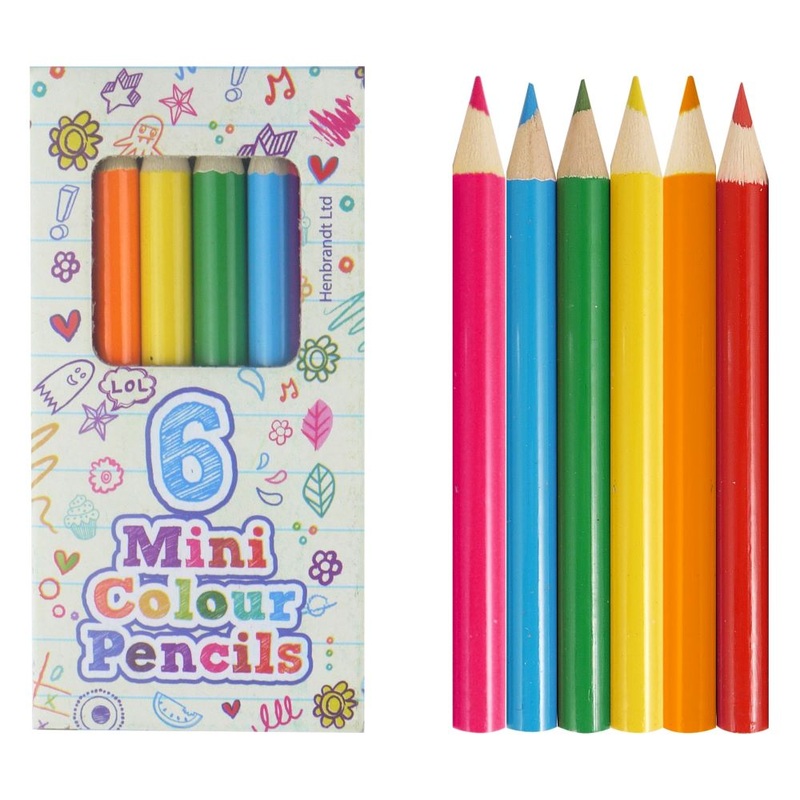 Small colored pencils 6 pieces