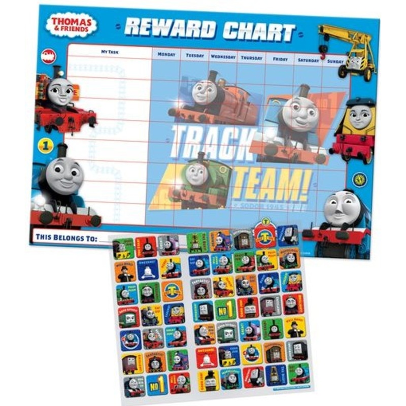 Thomas and his friends reward table with stickers