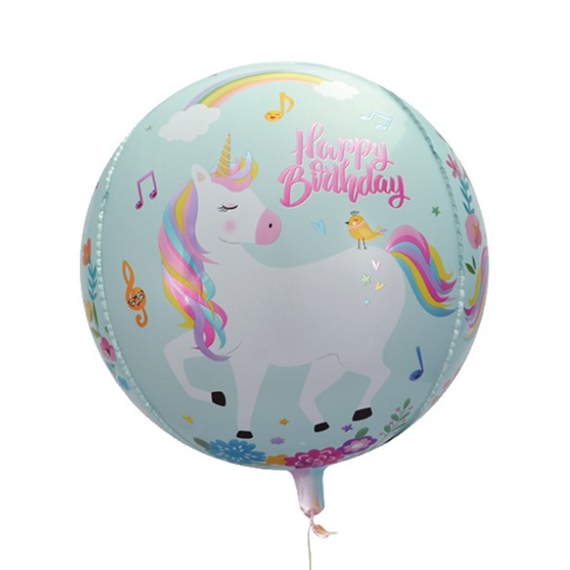 Unicorn foil balloon Happy Birthday 55cm