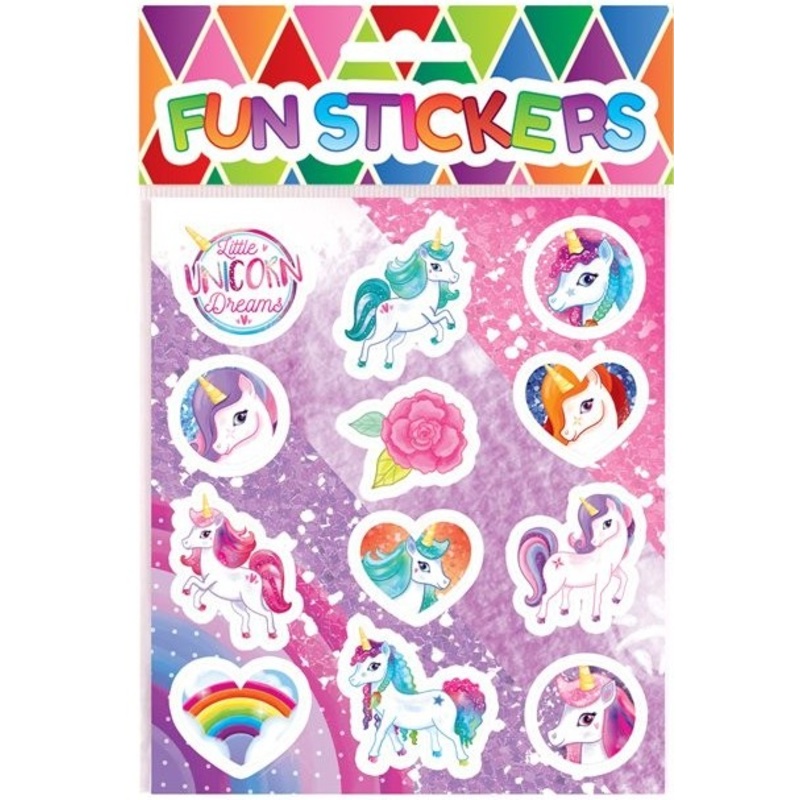 12 unicorn dreamland stickers