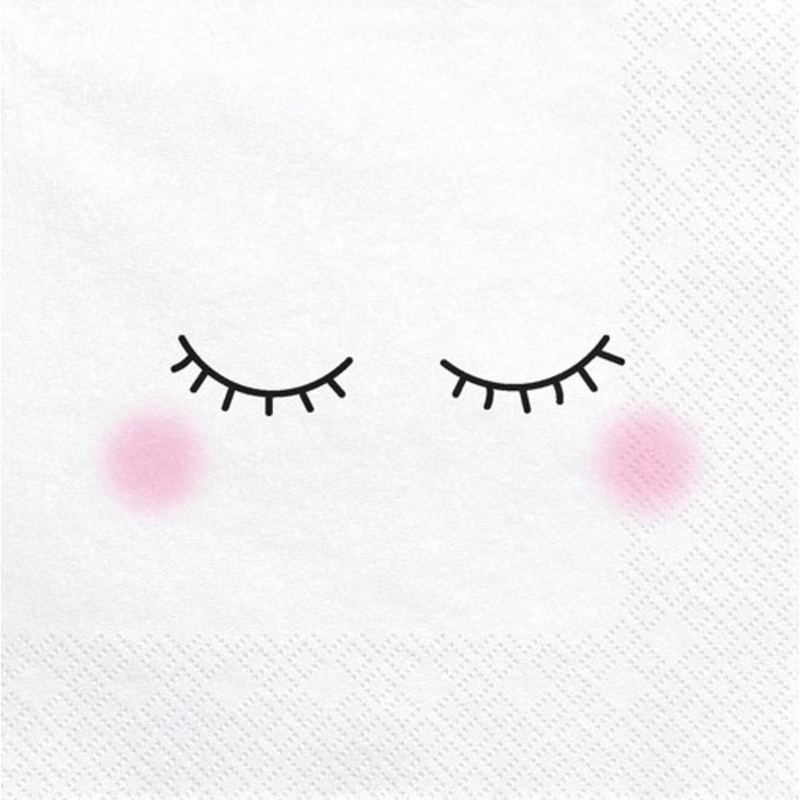 20 unicorn twinkle napkins 33cm