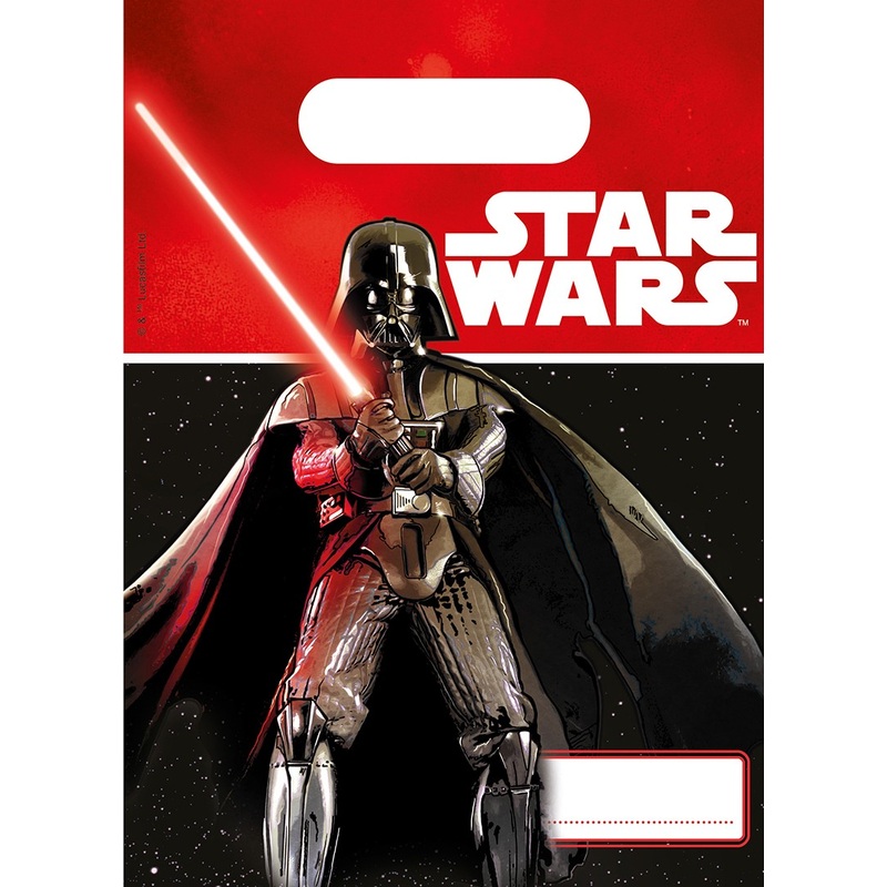4 Star Wars Lightsaber gift bags
