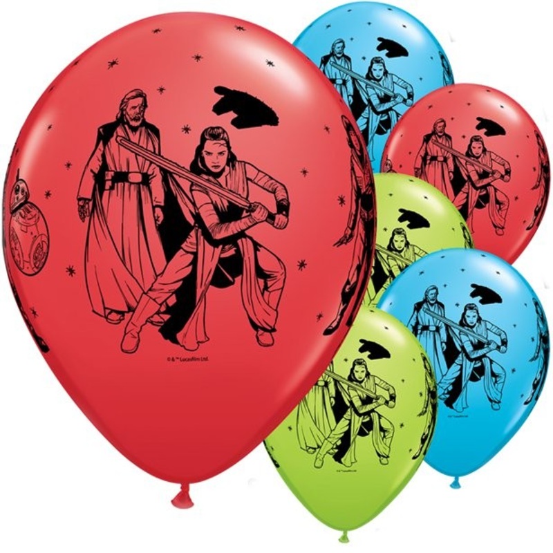 6 Qualatex Star Wars balloons 28cm