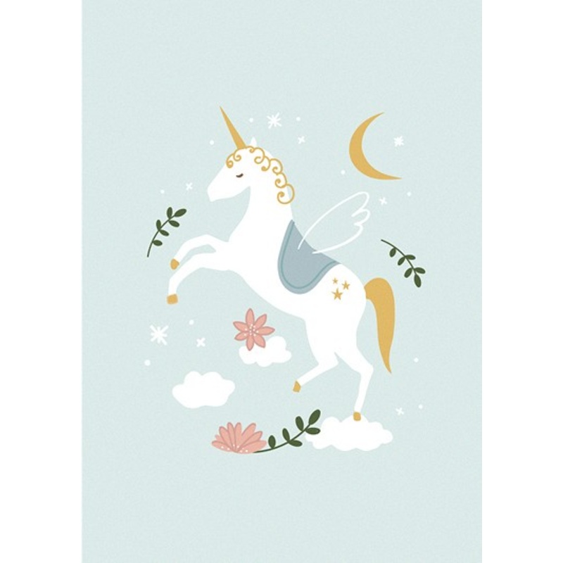 6 unicorn coloring pads A4