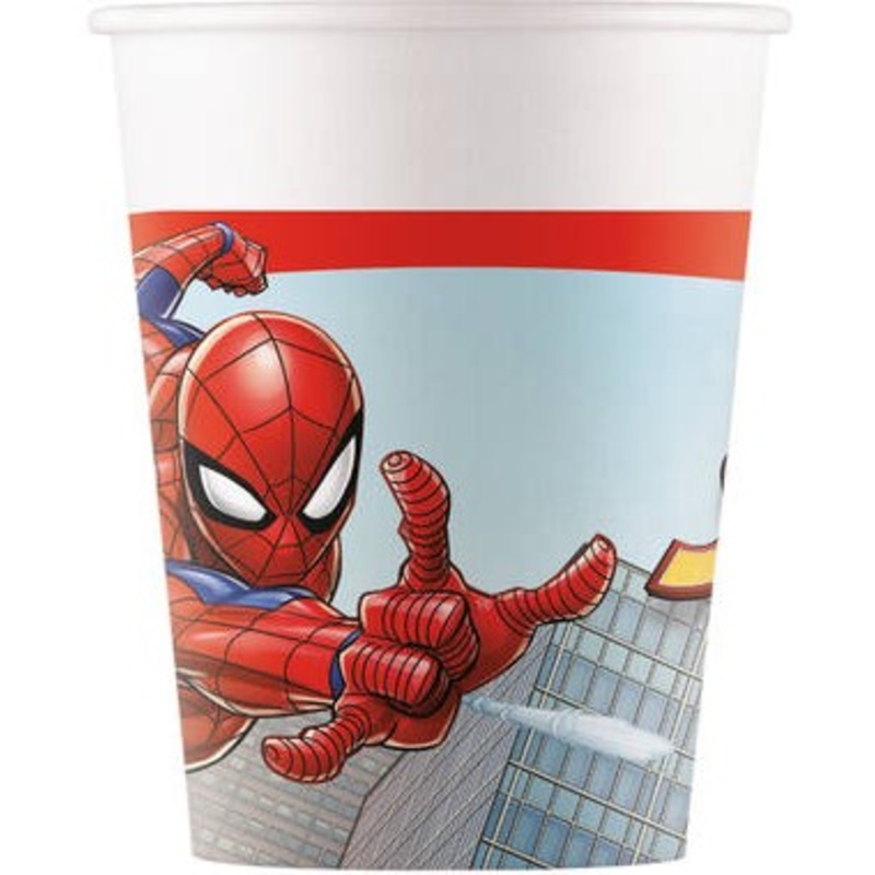 8 Spider-Man FSC paper cups 200ml