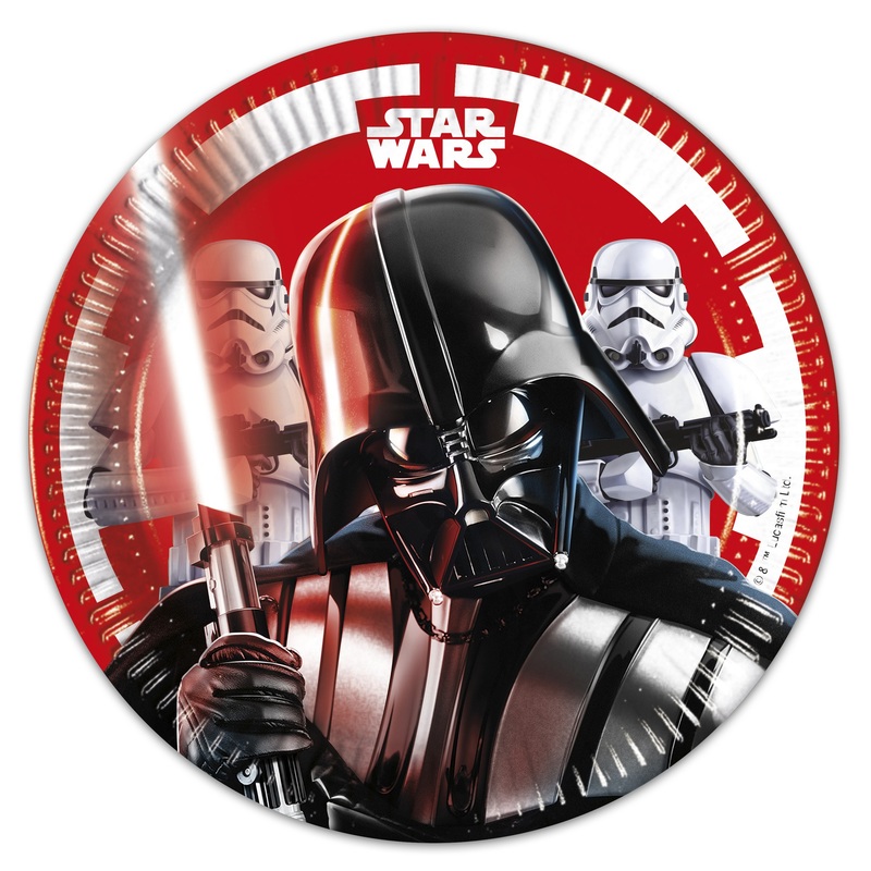 8 Star Wars Final Battle paper plates 20cm