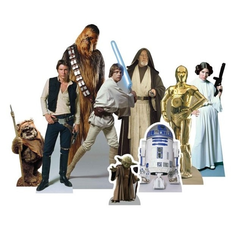 9 Star Wars heroes table decorations