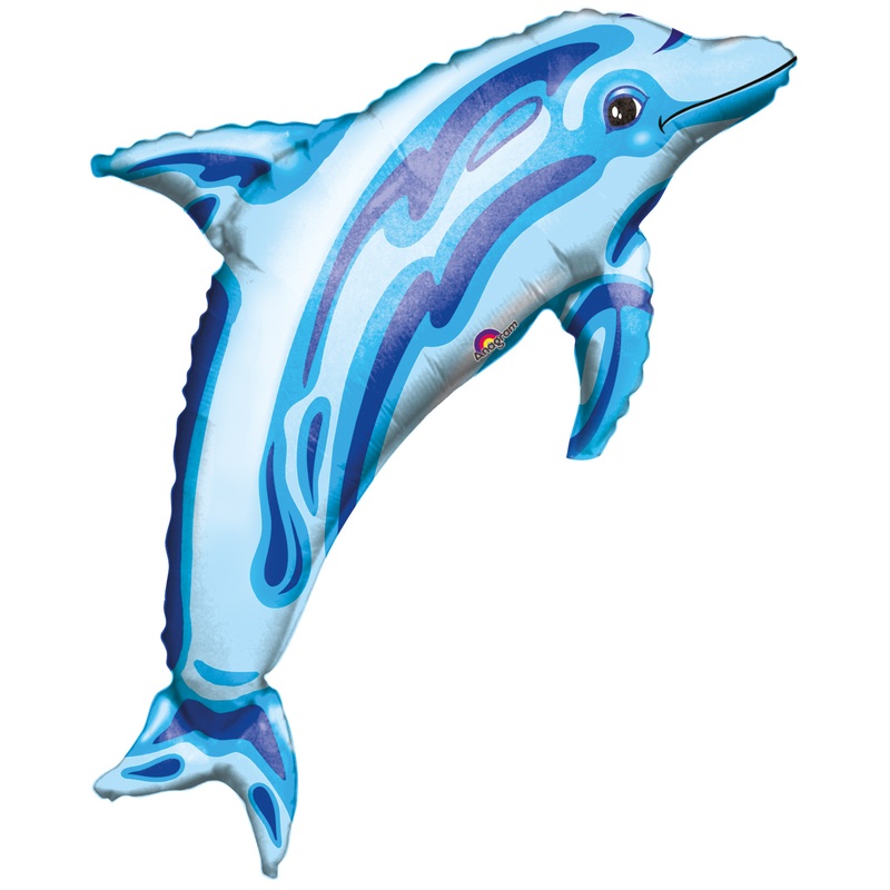 Dolphin balloon flipper blue