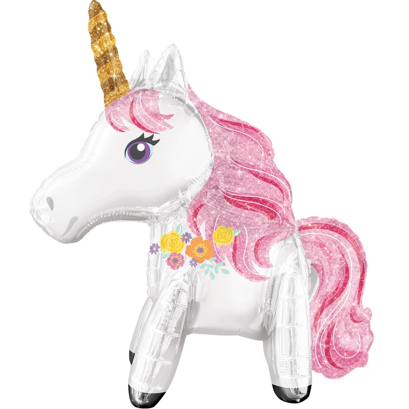 Foil balloon Glittery Unicorn 55 x 63cm