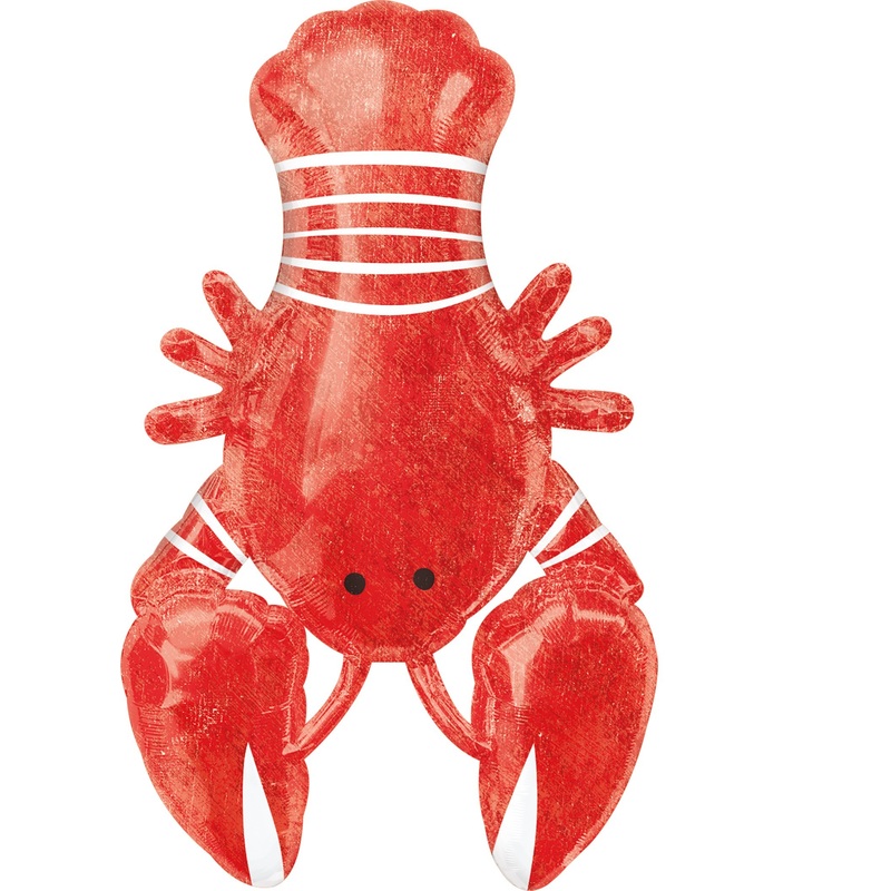Foil balloon red lobster figure XL