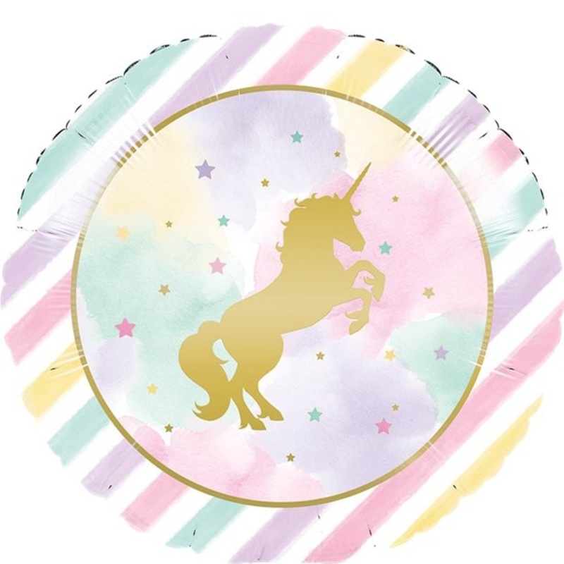 Golden Unicorn Foil Balloon 46cm