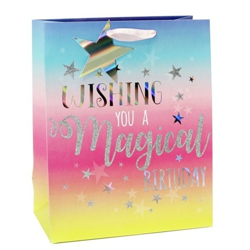 Magical Birthday gift bag 25 x 21.5cm