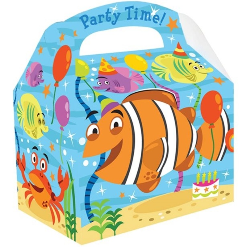 Ocean friends party gift box 15cm