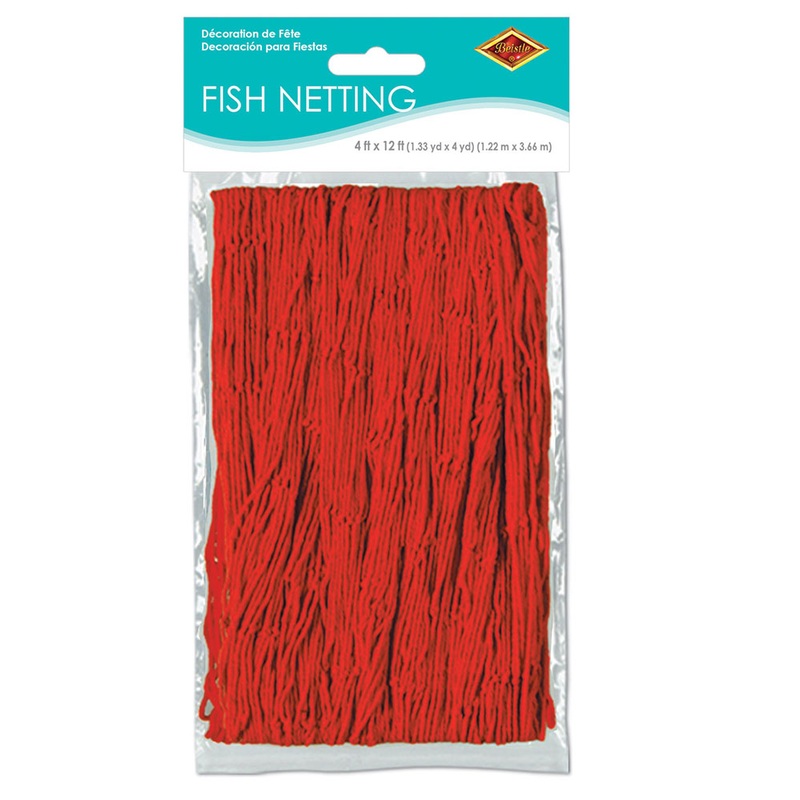 Red fishing net 1.2m x 3.6m