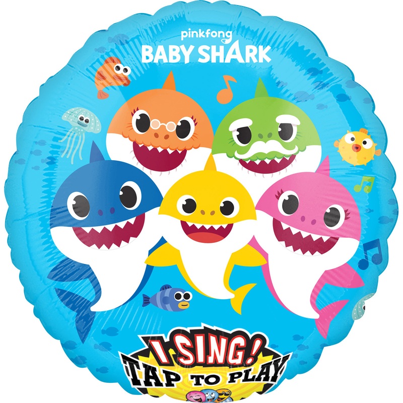 Singing Baby Shark music balloon 71cm